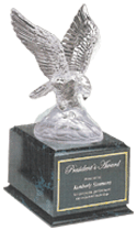 Eagle Trophy Brass Eagle Award Crystal Eagle Award