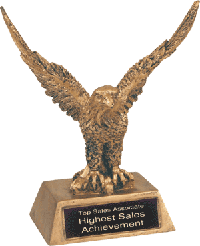 Engraved Eagle Award Eagle Trophy