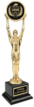 engraved trophy sport achievement recognition metal awards