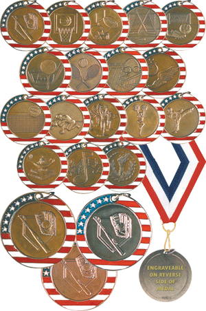 Engraved medals Sport medals