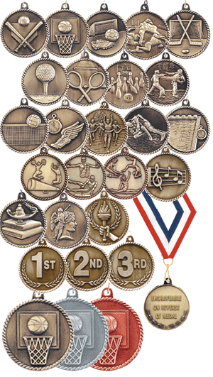 Engraved medals Sport medals